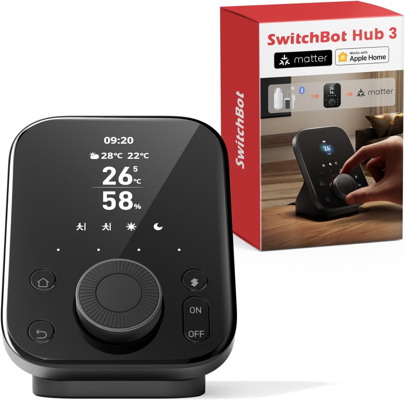 SwitchBot Hub 3 Matter certified hub with temperature and humidity sensing