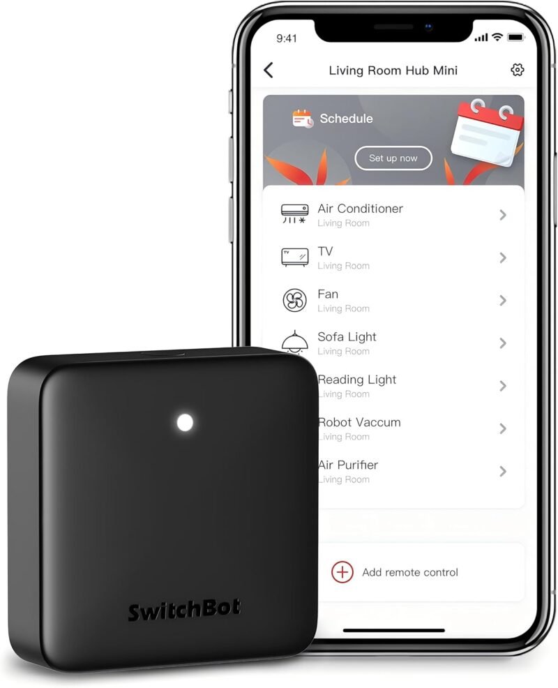 SwitchBot Hub Mini Bluetooth to Wi-Fi hub and IR blaster