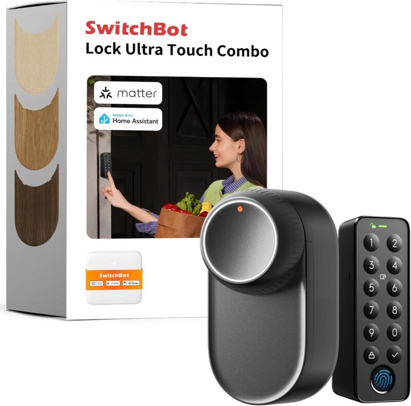 SwitchBot Lock Ultra retrofit smart lock with keypad and fingerprint