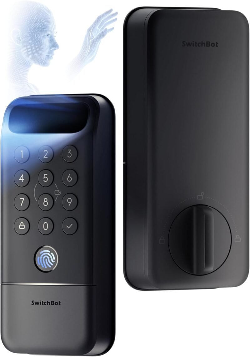 SwitchBot Lock Vision Pro smart lock with 3D face, palm vein and fingerprint