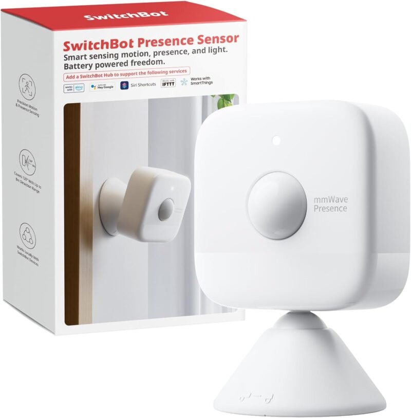SwitchBot mmWave radar Bluetooth presence sensor