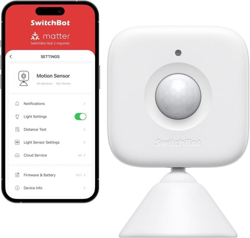 SwitchBot PIR motion sensor for smart home security