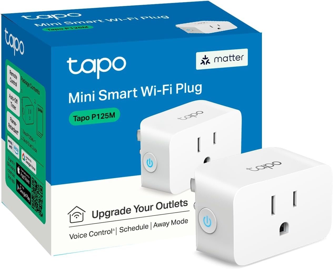 TP-Link Tapo P125M Matter smart plug mini 15A