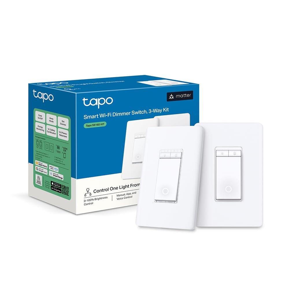 Tapo S515D Matter 3-way smart dimmer switch kit