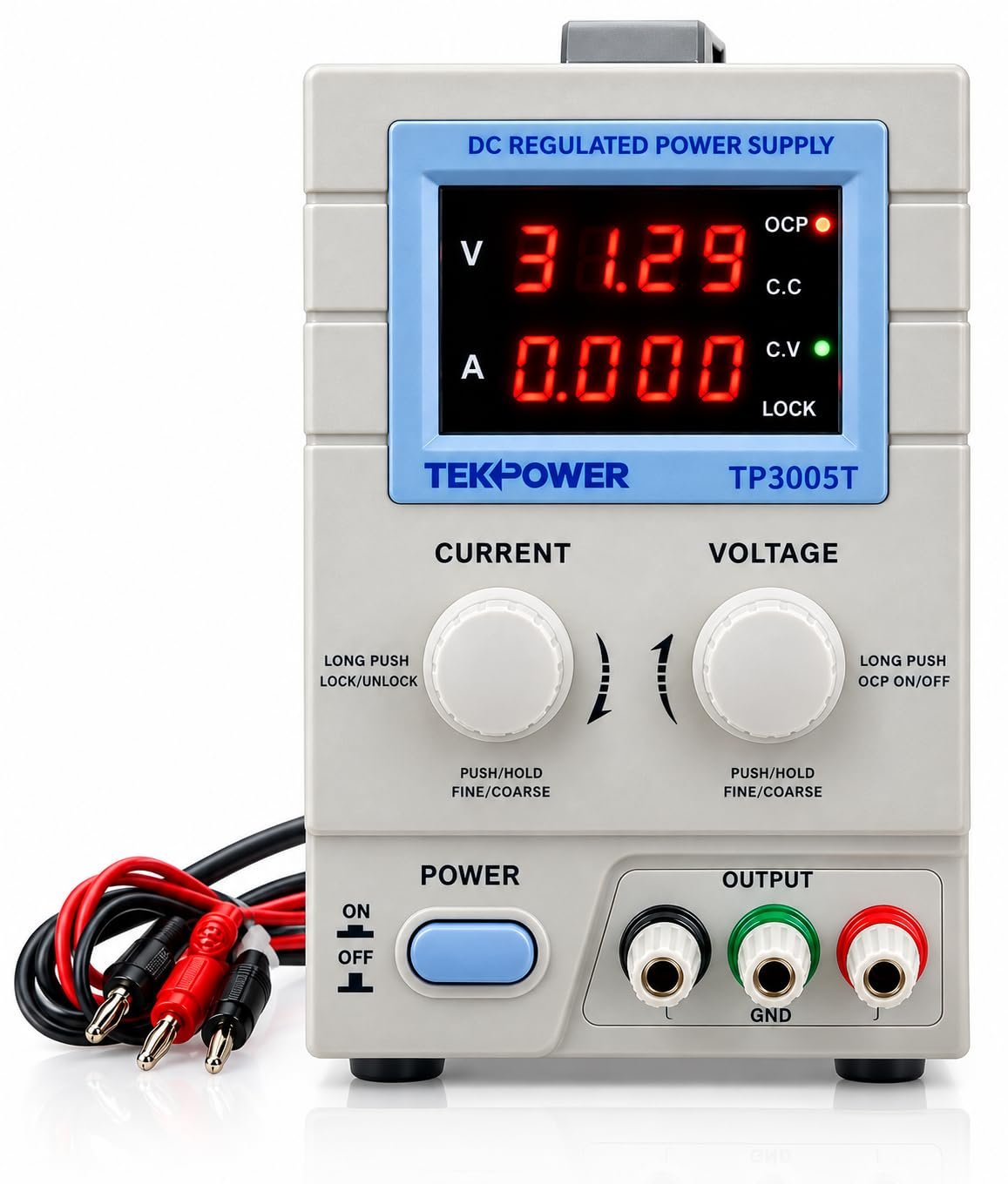Tekpower TP3005T variable linear DC bench power supply 0-30V 0-5A