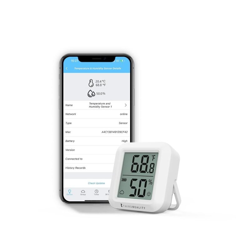 THIRDREALITY Zigbee temperature and humidity sensor with LCD display