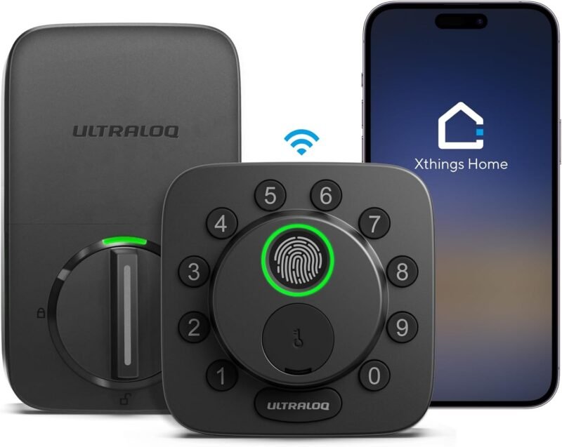 ULTRALOQ Bolt SE smart deadbolt with fingerprint, Bluetooth, Wi-Fi and Matter