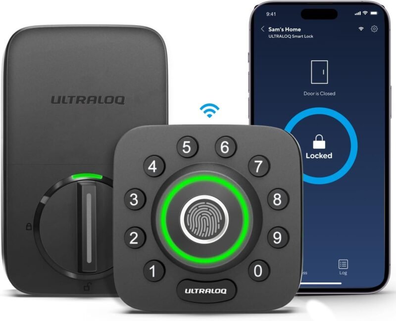 ULTRALOQ U-Bolt Pro Bluetooth and Wi-Fi smart lock with door sensor
