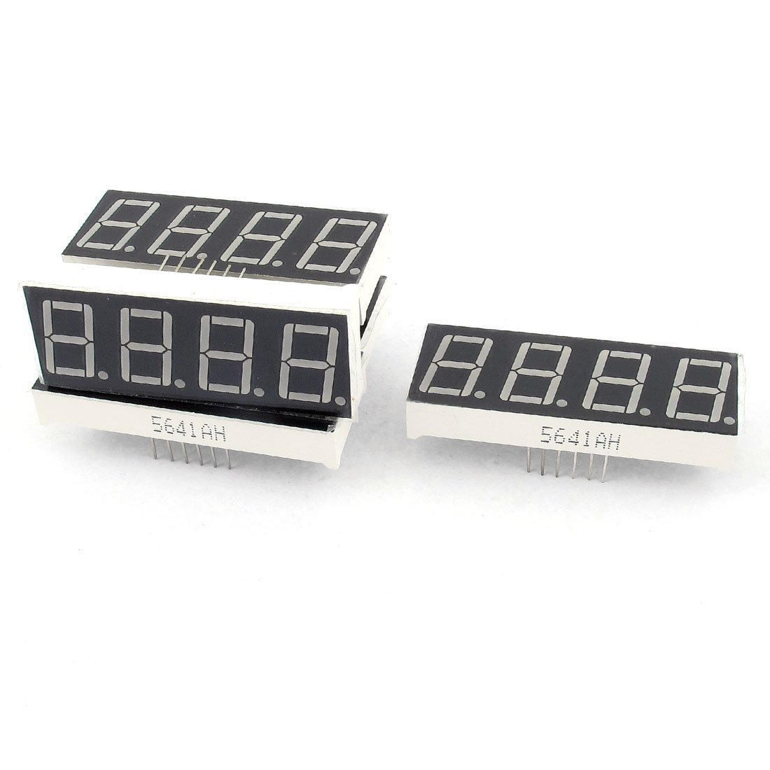uxcell 0.56 inch 4-digit common cathode 7-segment LED display 12-pin bare digit tube