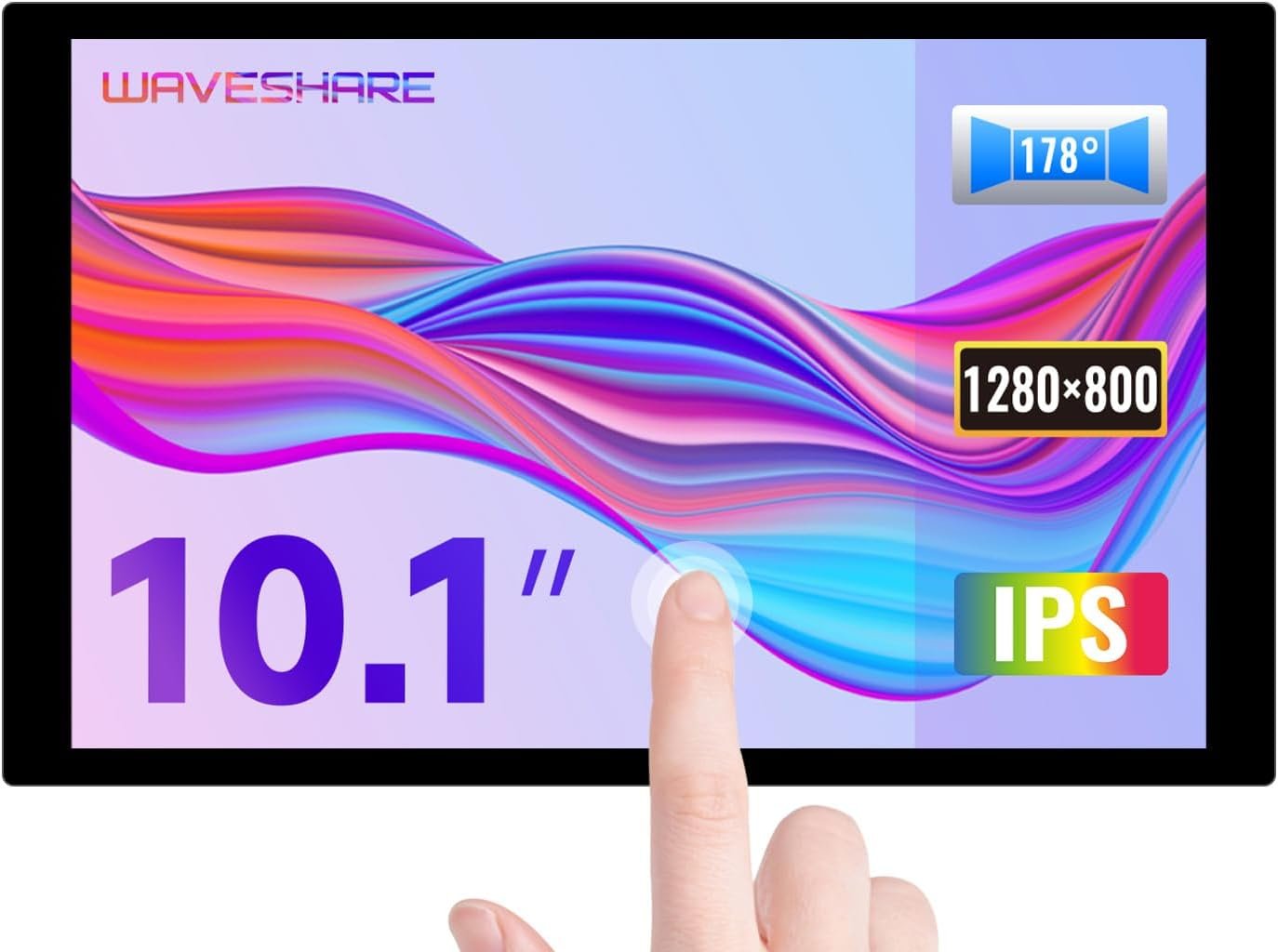 Waveshare 10.1 inch 1280x800 HDMI capacitive touch IPS LCD for Raspberry Pi