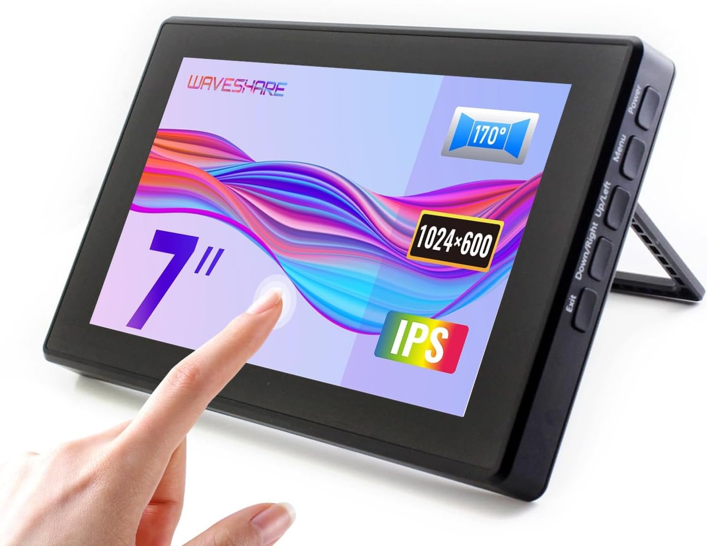 Waveshare 7 inch HDMI LCD (H) with case and toughened glass for Raspberry Pi