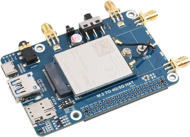 Waveshare LTE Cat-6 HAT with Quectel EM060K-GL for Raspberry Pi