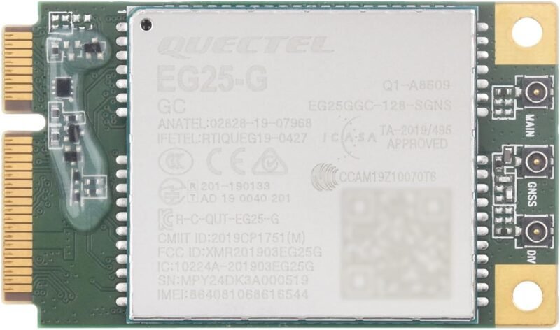 Waveshare Quectel EG25-G mini PCIe LTE Cat-4 module
