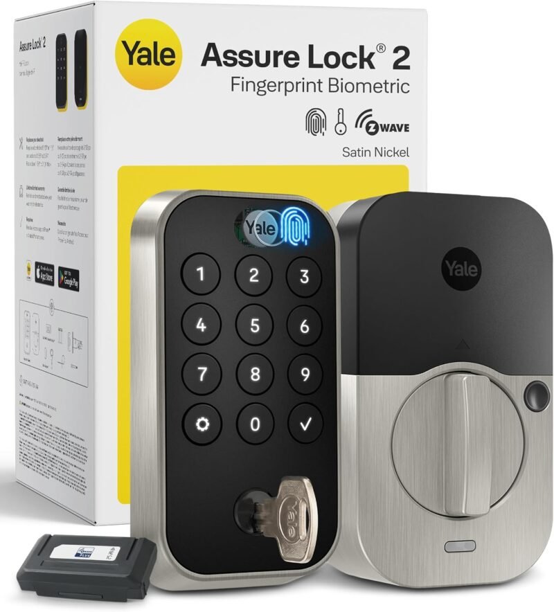 Yale Assure Lock 2 Touch Z-Wave smart deadbolt with fingerprint reader and keypad