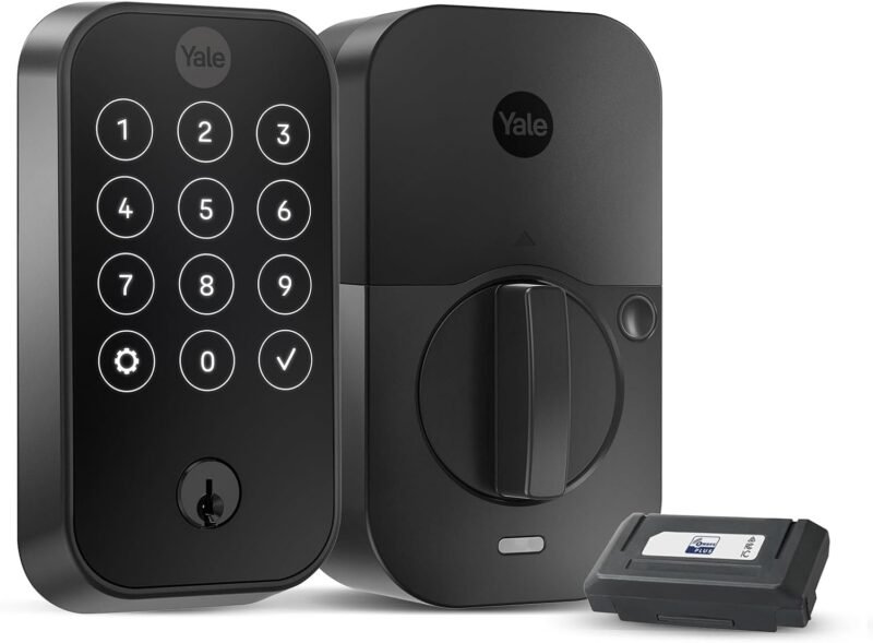 Yale Assure Lock 2 touchscreen deadbolt with Z-Wave in black suede
