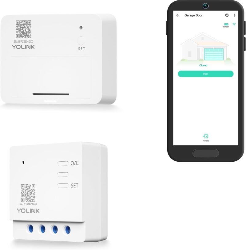 YoLink garage door kit with controller and sensor