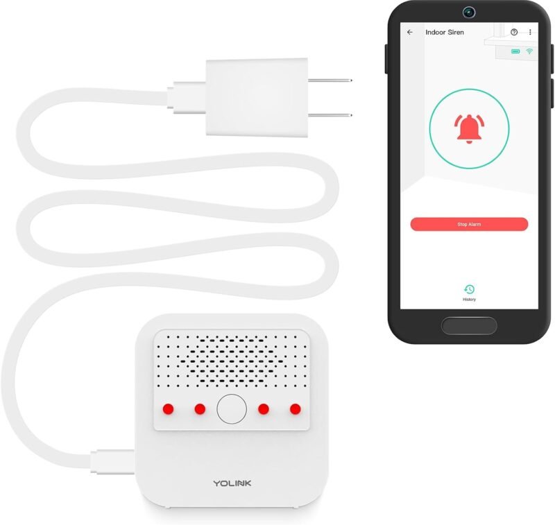 YoLink smart security siren alarm 110 dB YS7103
