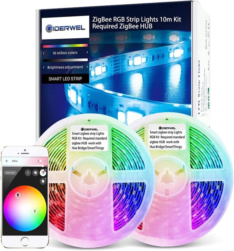 Zigbee 3.0 RGB LED strip light kit 32.8ft with controller