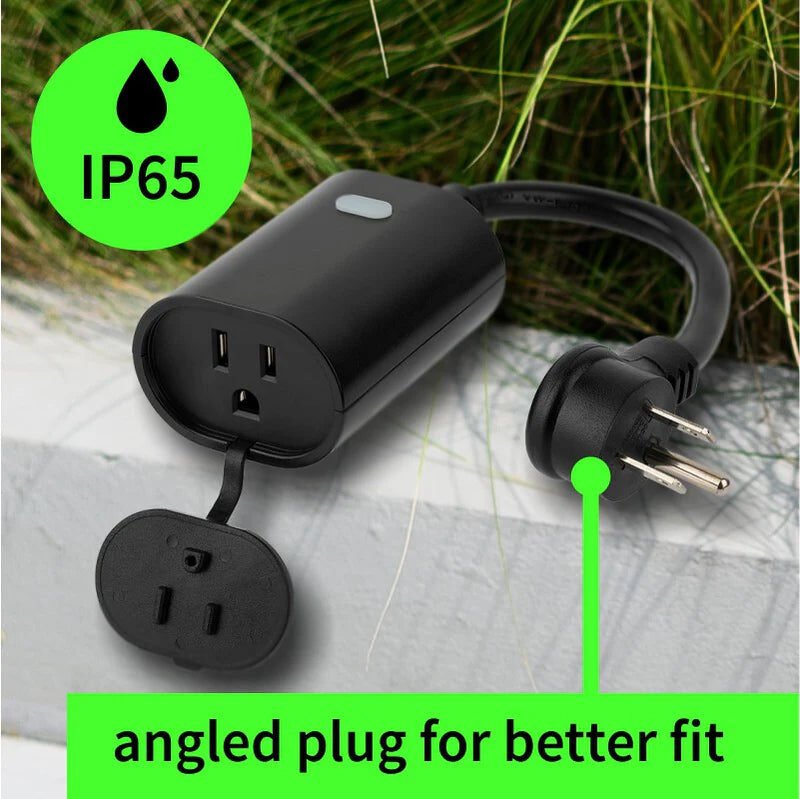 Zooz ZEN05 800LR outdoor Z-Wave Long Range smart plug with IP65 housing