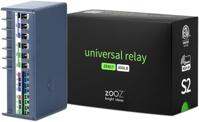 Zooz ZEN17 800LR Z-Wave Long Range relay with two inputs