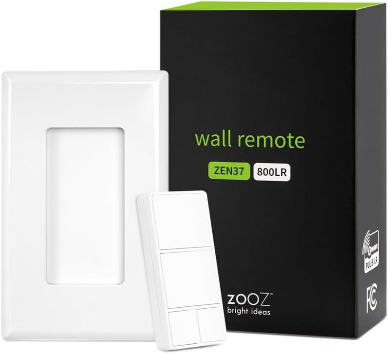 Zooz ZEN37 800LR Z-Wave wall remote and scene controller with four buttons