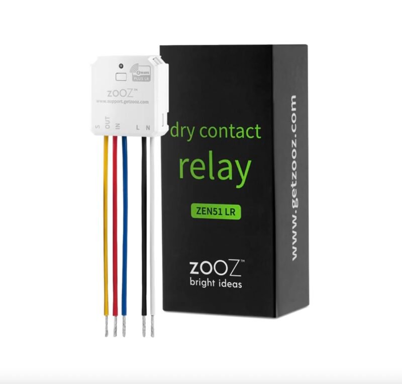 Zooz ZEN51 Z-Wave Long Range dry contact relay