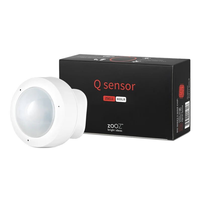 Zooz ZSE11 Q Sensor 800LR Z-Wave motion, temperature, humidity and light sensor