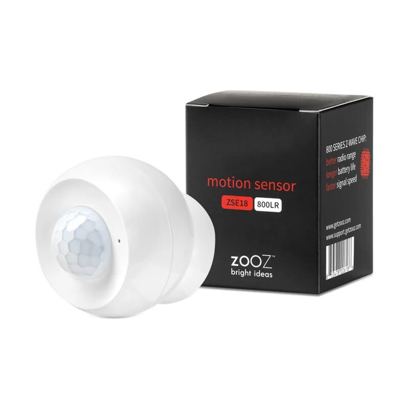 Zooz ZSE18 800LR Z-Wave Long Range motion sensor with magnetic mount
