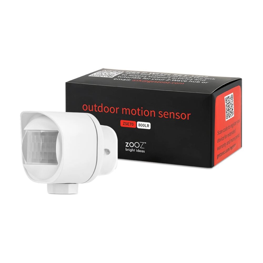 Zooz ZSE70 800LR outdoor Z-Wave Long Range motion sensor IP66